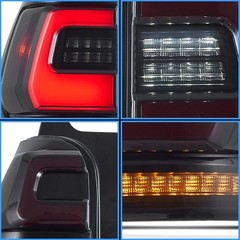 LED Tail Lights 4Runner 2003-2009 Amber Switchback Breathing Smoke Lens Pair