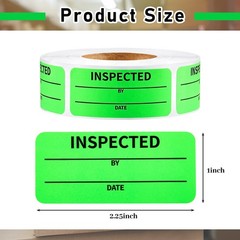 Gersoniel 600 Pcs 1 x 2.25 Inch Quality Control Inventory Labels Will Not Fade R