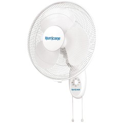 Hurricane 16″ 90 Degree Oscillating 3 Speed Wall Mounted Fan, White (Open Box)