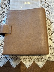 Moterm Personal Wide Luxe 2.0 Full Grain Leather Vegetable Tan In Dune Color