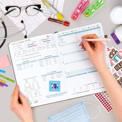 Clever Fox Medical Planner Diary Notebook Wellness Logbook Lasts 3 Months