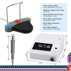 Dental Brushless Implant Motor System Surgical 1:1 LED Contra Angle Handpiece DT