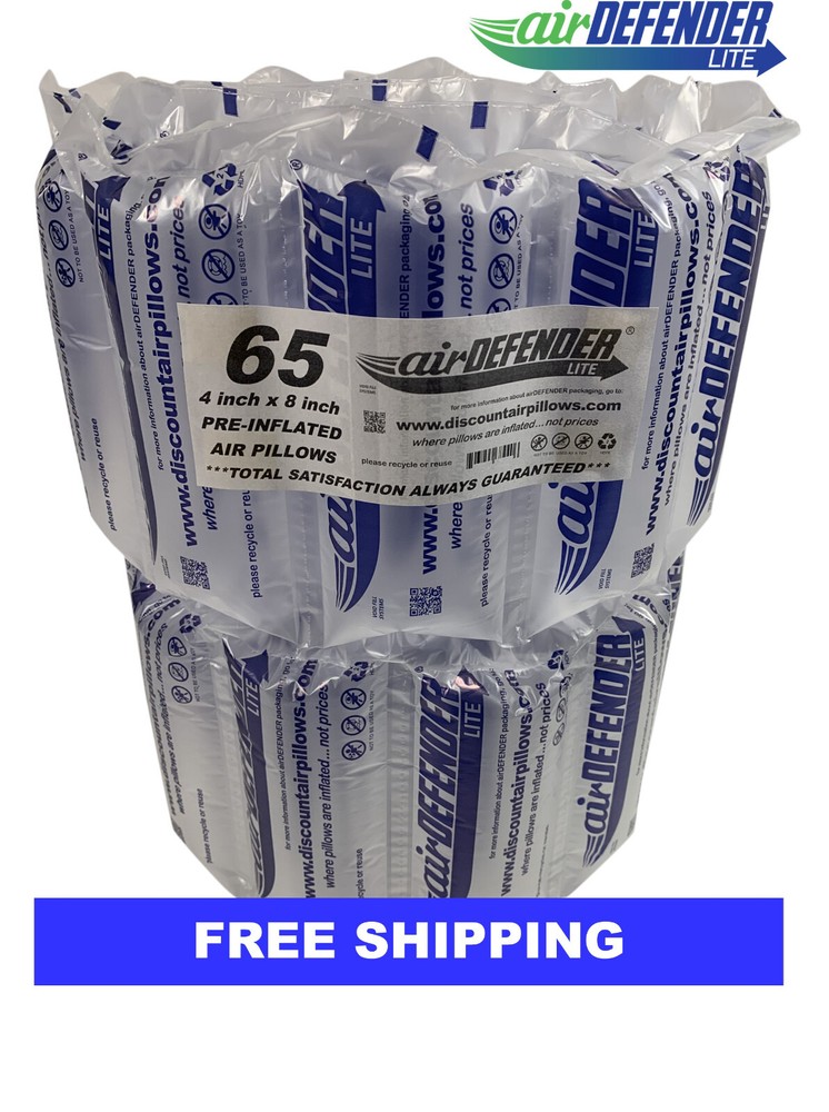 4×8 air pillows 65 COUNT void fill packaging shipping packing peanuts cushion