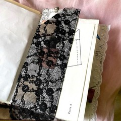 Handmade Authentic Vintage Junk Journal Book 90 Pgs Layered Lace Pockets Diary