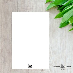 5.5 x 8.5 Blank Notepads |Cat Design| 60# opaque paper | 60 sheets/pad (5 pack)