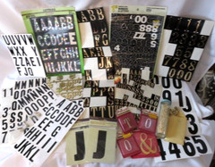 NEW Hy-Ko Vinyl Numbers and Letters Different sizes-Self Adhesive Lot-over 400!