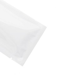 Flat Glossy White Open Top Mylar Bags Sample Pouches Variety QTY & Sizes