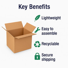 100 7x7x7 Cardboard Paper Boxes Mailing Packing Shipping Box Corrugated Carton