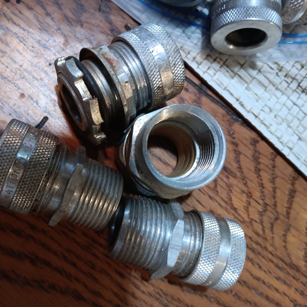 New Pyle National (LOT OF 50) ALUMINIUM CONNECTORS unmarked variety of sizes
