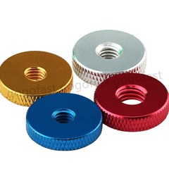 Aluminum Alloy Flat Thin Knurled Thumb Nut Handle Knob Nuts M3 M4 M5 M6 M8 M10