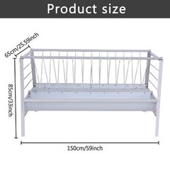 Cattle Hay Feeder 5 Feet Livestock Feeder Goat Feed Trough For Sheep Shed Horse