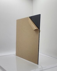 (4 Pack) Black Cast Opaque Acrylic / Plexiglass Sheet 0.118″ x 12″ x 12″