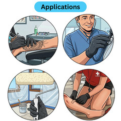 Black Disposable Nitrile Medical Exam Gloves 3 Mil X-Large, 1000 Gloves