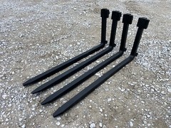 Set of 4 48″ Long Brick Block Masonry Fork Blade, Class II, 2″ x 2″, 3,800 Pound