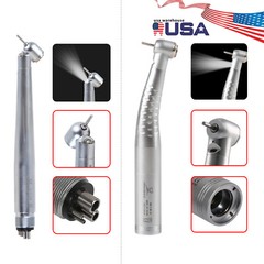 Dental 45° Angle/Standard Head LED E-generator / Fiber Optic Handpiece 2TYPES