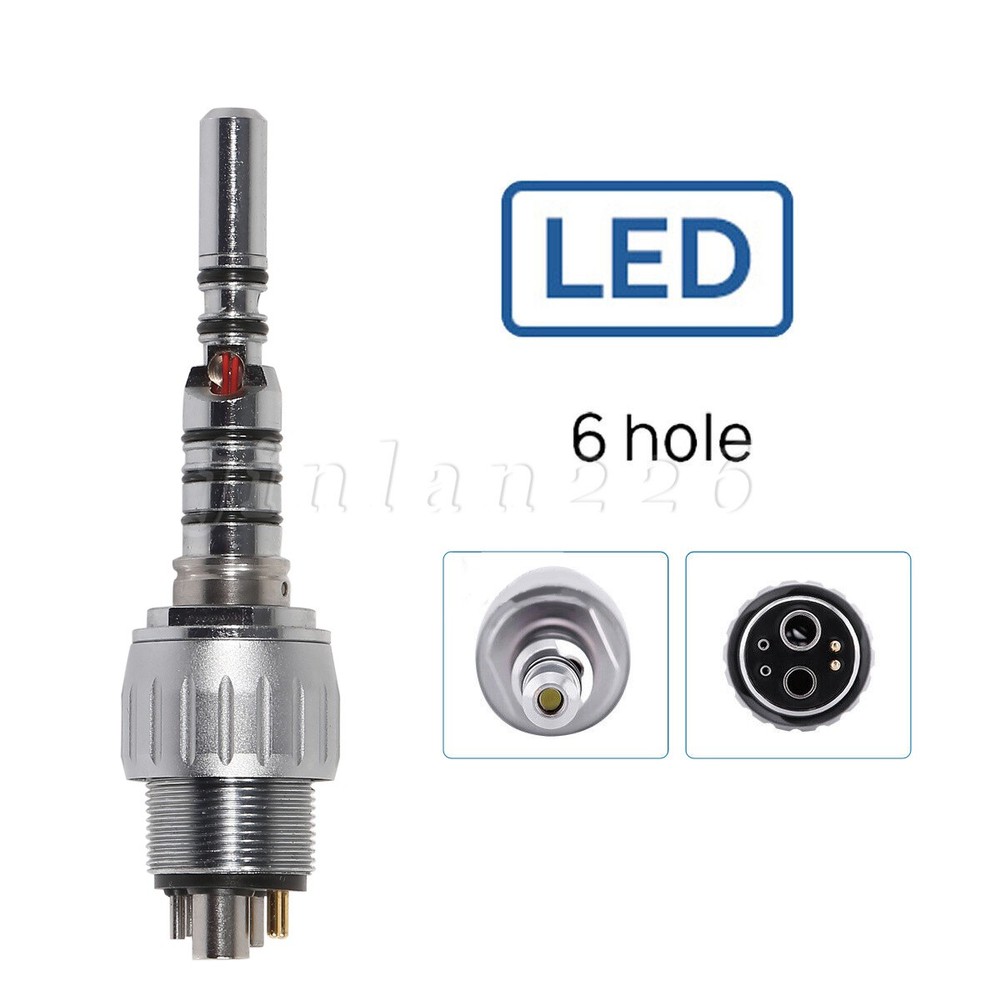Fit KaVo MULTIflex LUX LED Style Dental Handpiece Coupling Coupler 6 Pin 6 Hole
