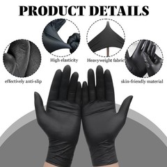 50/100/200 disposable nitrile gloves, suitable for a variety of situations (M/L)