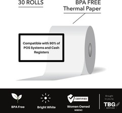 3 1/8” x 230′ Thermal Paper Rolls – BPA FREE – – Receipt paper rolls – Point…