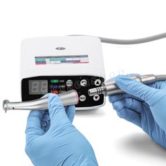 NSK Style Dental Electric Brushless Micro Motor +1:5 LED Contra Angle Hand piece