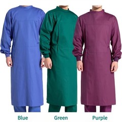 Medical Pure Cotton Surgical Gown Dentist Sterile Operating Room Overalls