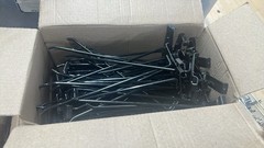 Lot Of 10 12” Gridwall Hooks – Black Hooks For Grid Panel Displays –