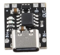 Smallest USB Type C Lithium Battery Charging Module & Protection 3.7V 4.2V