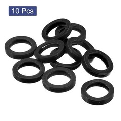 10Pcs 24mm Key Cap Cover Rings Identifier Coding Tag Silicone Sleeve Black