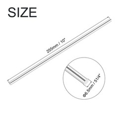 Aluminum Round Rod 1/4 Inch Diameter 6061 Solid Metal Bar 10 Inch Length 10Pcs