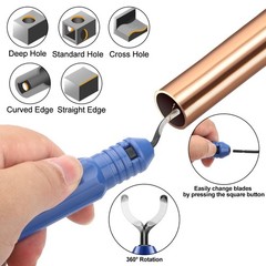 13x Copper Tube Expander & Deburring Scraper Tool HVAC Pipe Flaring Swage Drill