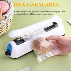 100 Pcs 5×7 Inch Semi-Transparent Heat Seal Bags for Cookies,Matte Cookie Sle…