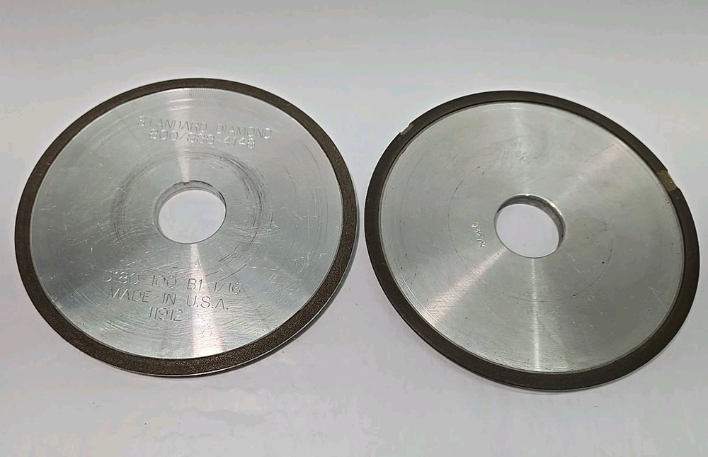 Lot of 2-Standard Diamond 6 “x 1.25” Type 12-Dish Diamond Grinding Wheel – USA-C