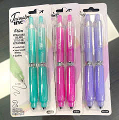 Journaling in+ Prism Retractable Gel Pens 0.7mm Black Ink, 2-Pack