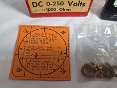 VTG NOS TRIPLETT MODEL 227-T DC 0-250 Volts METER IN Original Box Steampunk USA