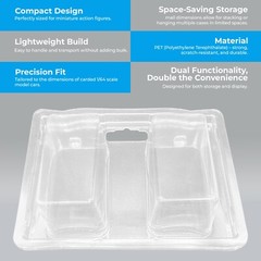 100 PC Plastic Blister Clamshell Display Case with Hang Holes – 2.5×1.25×1