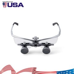 Dental Surgical 5W Medical 2.5X Ergo Binocular Loupes Flip-Up Glass Adjustable