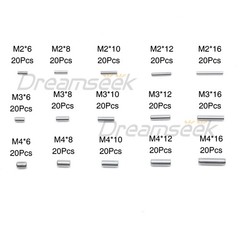 300pcs Cylindrical Pin Locating Dowel Pins Solid M2 M3 M4 Kit Stainless Steel