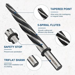3/4″ M2 Hss Taper Chucking Reamer Drill Bit Taper Reamer Drill Bit For Steel All