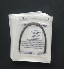 Dental Orthodontic Super Elastic Niti Round Arch Wire Ovoid Form Archwire