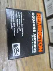 5 BOXES – REMINGTON 1″ POWDER ACTUATED FASTENERS, No.58048