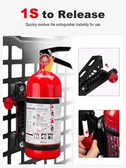 MOLLE Panel Fire Extinguisher Mount Kit Fits 1″-2″ Rigid MOLLE Panel Holes Qu…