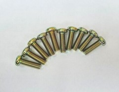M5 J.I.S Japanese Industrial Standard Yellow Passivate Panhead Screws (6-35mm)