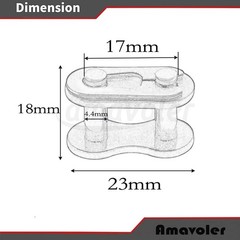 10Pcs 428 Chain Master Link Replacement Fit For 110cc 125cc 150cc 200cc 250cc AT