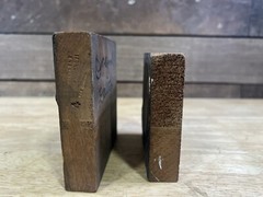 Vintage Pair Mayer China Original Pattern Copper Printers Blocks Pittsburgh PA