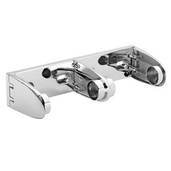 DONNER RR113CH COMMERCIAL DOUBLE TOILET PAPER HOLDER IN CHROME *BRAND NEW*