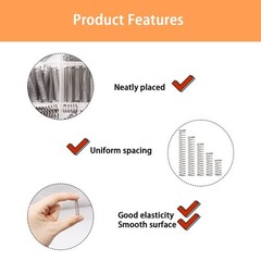 300PCS Compression Springs Assortment Kit 23 Different Sizes Small Spring 304…