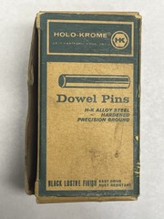 Vintage Holo-Krome 1/2″ x 3/4″ Dowel Pins Black Lustre Finish – Box of 20 (NOS)