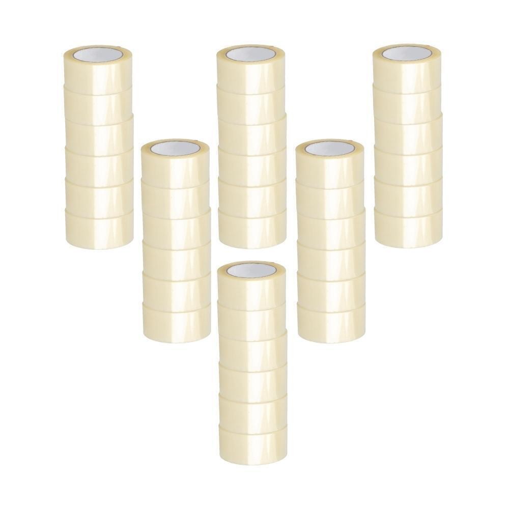 Carton Bulk Packaging Tape for Box 1.88 Inch x 55 Yards 2 Mil Clear 12 Rolls