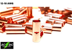 12-10 GAUGE 500 PK UNINSULATE​D BARE COPPER BUTT CONNECTOR TERMINAL WIRE