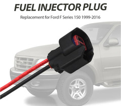 8 Pack Fuel Injector Kits Pigtail Connector Replacement for Ford F Series 150 19