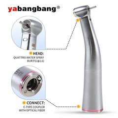 Dental LED 1:5 increasing fiber optic Handpiece Contra Angle For KAVO Motor